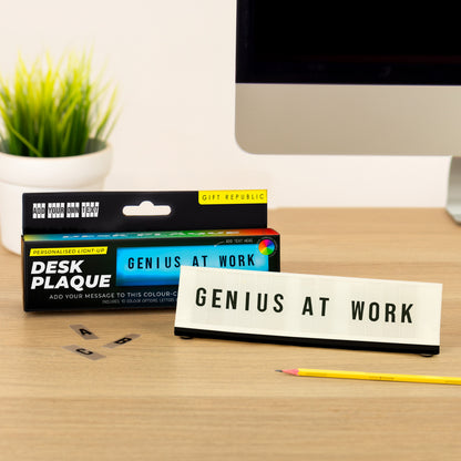 Light-Up Desk Plaque